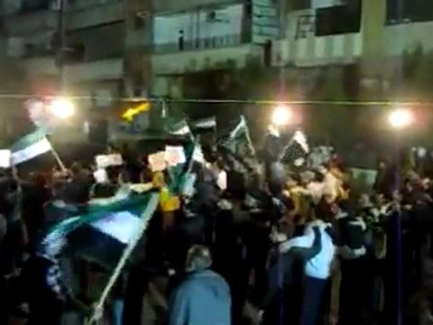 فري برس حمص القصور ثلاثاء الحرية ليمان القادري ورداا على اقتحام الحي اليوم من الشبيحة والعصابات الاسدية ‫‬22 11 2011 ج2