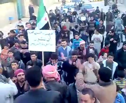 فري بربس ادلب ناحية التمانعة مظاهرة يوم الاربعاء 23 11 2011