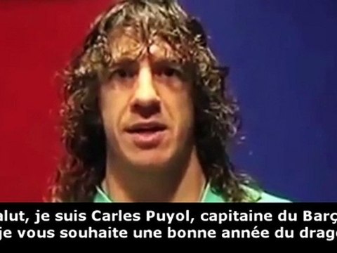 Messi, Iniesta, et le Barça souhaitent le nouvel an chinois