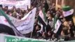 فري برس   حمص الحشود في حي المريجة بباب السباع يقولون لا لطائفية في جمعة الجيش الحر يحميني 25 11 2011
