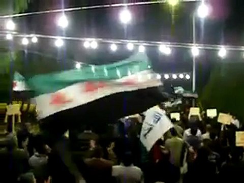فري برس مظاهرات سورية حمص حي الإنشاءات لمطالبة العرب 24 11 2011