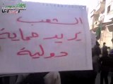 فري برس   مظاهرة طلابية في معرة مصرين   ادلب 28 11 2011