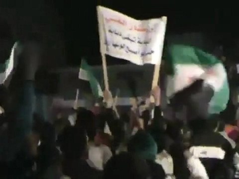 فري برس حمص باب الدريب فاخورة مسائية رائعة 28 11 2011