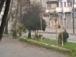 فري برس   حمص رصاص وقذائف باب الدريب 23 1 2012