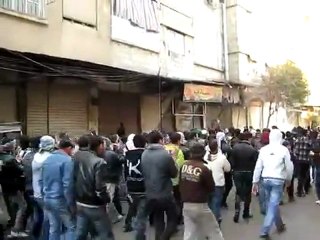 فري برس   كفربطنا  مظاهرة حاشدة نصرة للجيش الحر 23 1 2012