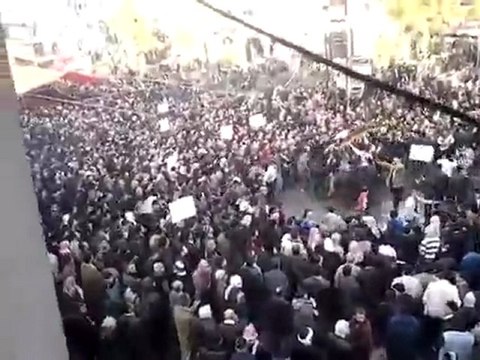 فري برس ريف دمشق دوما تشيع الشهيد البطل ياسين كمال الريحاني 24 1 2012 ج1