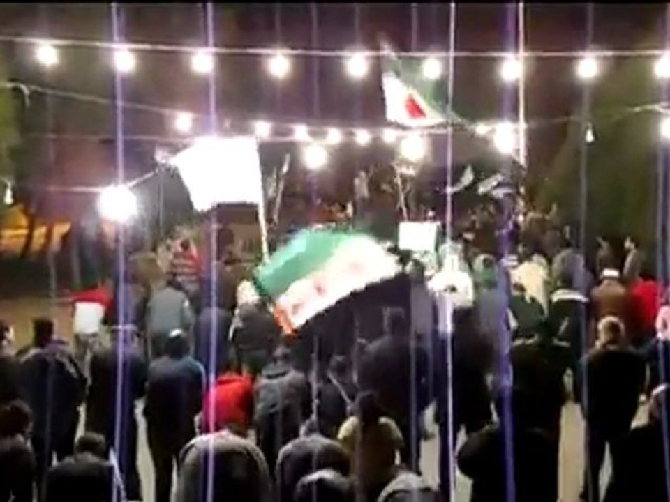 فري برس   حمص مسائية الانشاءات وين عرب الله 29 11 2011