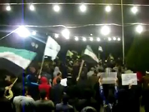 فري برس مظاهرات سورية حمص مسائية حي الإنشاءات ثلاثاء 29 11 2011