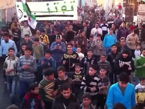 فري برس إدلب تفتناز رغم الحصار 29 11 2011