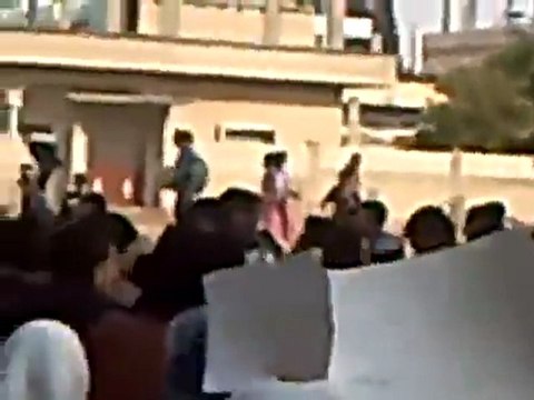 فري برس حوران خربة غزالة مظاهرة طلابية في 30 11 2011