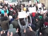 فري برس   دمشق كفرسوسة مظاهرة صباحية الشارع الرئيسي 30 11 2011