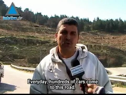 Gravity-defying road in Jerusalem