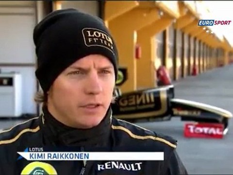 Kimi Raikkonen ısınıyor