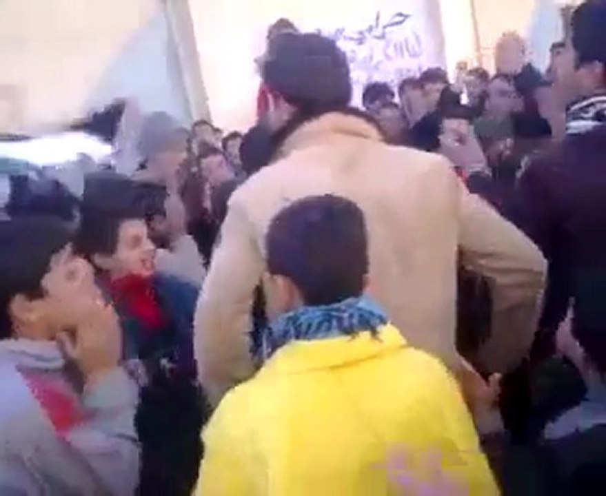 فري برس   ادلب جبل الزاوية قرية احسم جمعة المنطقة العازلة مطلبنا 2 12 2011