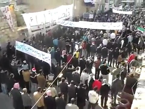 فري برس حلب عندان جمعة المنطقة العازلة مطلبنا 2 12 2011 ج2