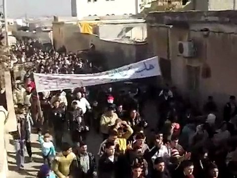 فري برس حلب عندان جمعة المنطقة العازلة مطلبنا 2 12 2011