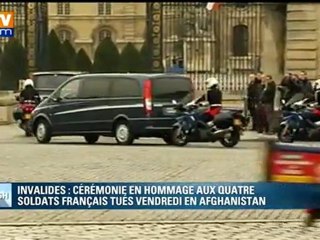 Скачать видео: Hommage citoyen aux soldats français tués en Afghanistan