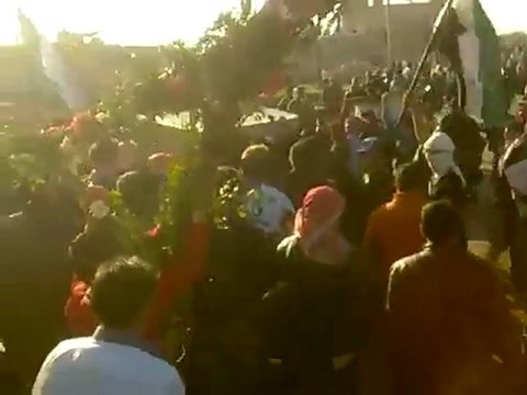 فري برس حلب حربل تشييع الشهيد محمد محمود جمعة مصيني 4 12 2011