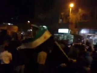 فري برس   ريف دمشق زملكا مظاهرة مسائية حاشدة 5 12 2011 ج6