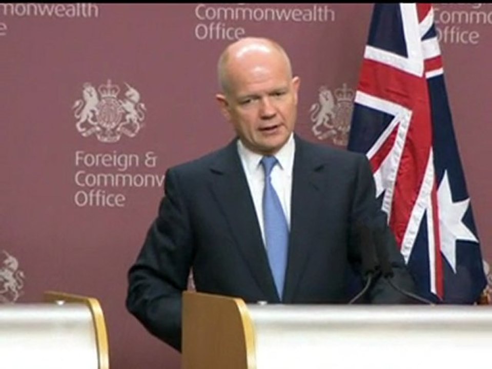 William Hague expresses disappointment with Syria
