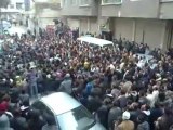فري برس   ريف دمشق زملكا تشييع الشهيد المجند عرفان الكردي الذي قضى على يد عصابات الأسد لرفضه اطلاق النار على المدنين العزل في حماة 8 12 2011 ج4