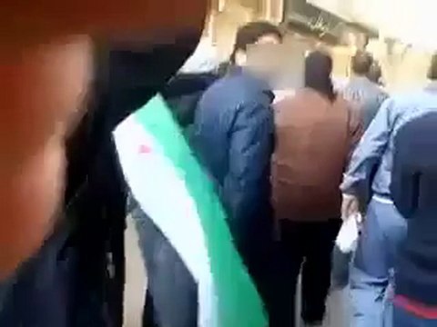 فري برس حلب حي المشهد مظاهرة صباحية جمعة إضراب الكرامة 9 12 2011