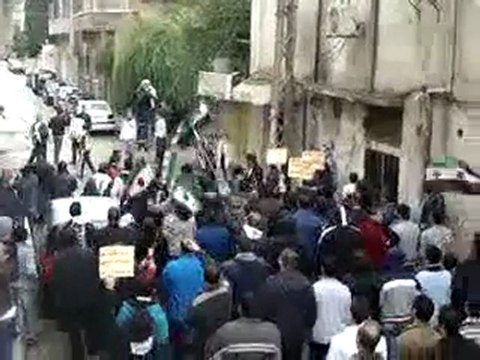 فري برس حمص الحمرا جمعة إضراب الكرامة 9 12 2011