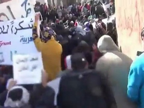 فري برس دمشق كفرسوسة مظاهرة جمعة اضراب الكرامة 9 12 2011