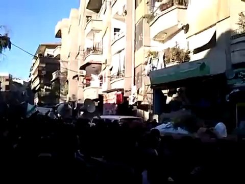 فري برس ريف دمشق زملكا تشييع الشهيد البطل محمد رسلان 10 12 2011 ج4
