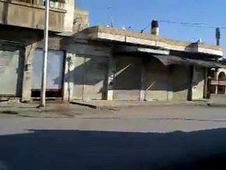 حماه ج1 منطقة الحاضر اول ايام الاضراب 11-12-2011
