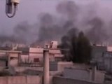فري برس   حمص   ديربعلبة تصاعد اعمدة الدخان من المدرسة والمنازل 11 12 2011