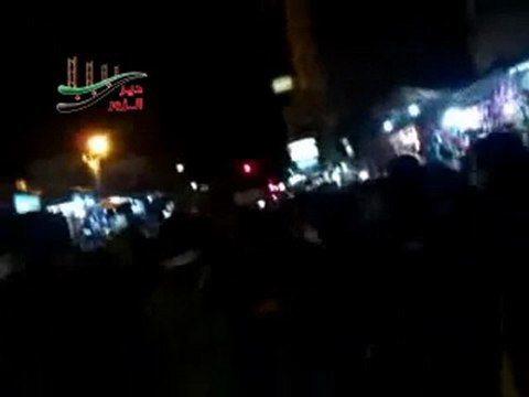 فري برس دير الزور المظاهرات المسائية لأبطال دير الزور شارع حسن الطه 12 12 2011 ج1