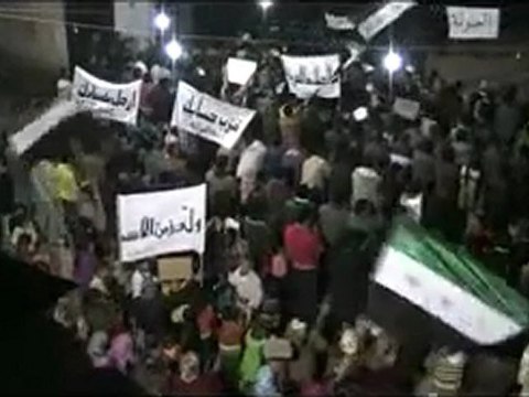 فري برس حمص الحولة مظاهرة مسائية رائعة في الحي العمري12 12 2011