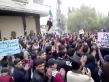 فري برس   ريف دمشق مظاهرة عربين في أربعاء الإضراب 14 12 2011 ج2