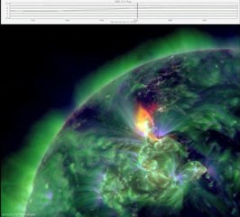 Une éruption solaire filmée par la Nasa