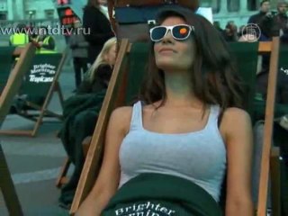 Трафальгарскую площадь осветило мини-солнце