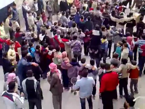 حماه - حي الحميدية - نصرة لاهل ادلب ودرعا وحمص وللشام...