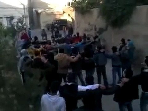 فري برس دمشق حي القابون الأربعاء استمرار في الإضراب 21 12 2011 ج5