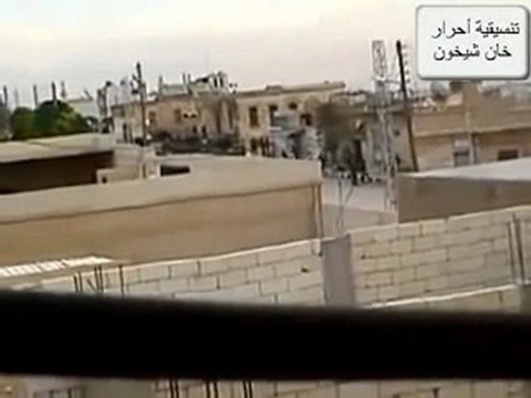 فري برس إدلب خان شيخون قصف على مداخل المدينة ومركزها 22 12 2011