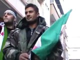 فري برس   حمص باب السباع مظاهرة رائعة بقيادة ملازم منشق 24 12 2011