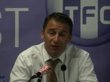 Conférence de presse d'Olivier Sadran : les tops et les flops