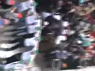 فري برس   حشود وادي العرب لنصرة باب عمر 25 12 2011