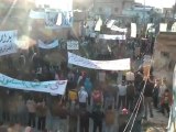فري برس   حلب   عندان   مظاهرة نصرة لحمص وشهيد حلب
