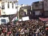 فري برس   حمص تلبيسة   مظاهرة حاشدة تقودها امرأة   يامو يامو 28 12 2011