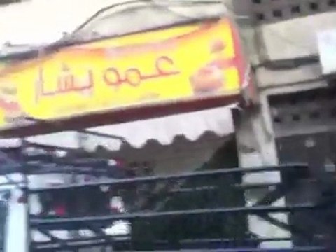 فري برس دمشق حي برزة البلد اضراب العاصمة في 28 12 2011