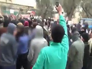 فري برس   دمشق كفرسوسة حاشدة جمعة الزحف الى ساحات الحرية 30 12 2011