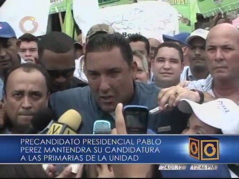 Pablo Pérez: somos mayoría, vamos rumbo a Miraflores