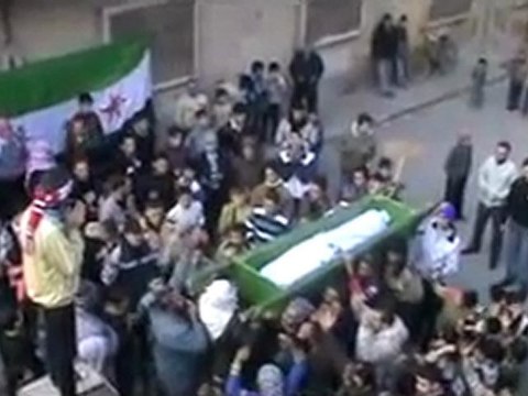 فري برس وادي العرب تشيع الشهيد انيس يوسف المغربل 31 12 2011