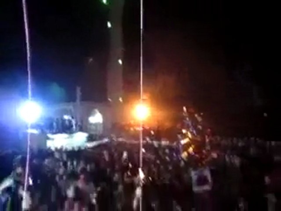 فري برس   إدلب معرة النعمان مظاهرات واحتفال بعيد الميلاد السبت 31 12 2011 ج2