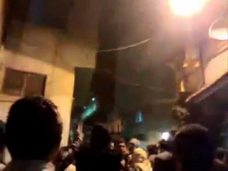 فري برس   حي الصالحية الحارة الجديدة مظاهرة مسائية 31 12 2011